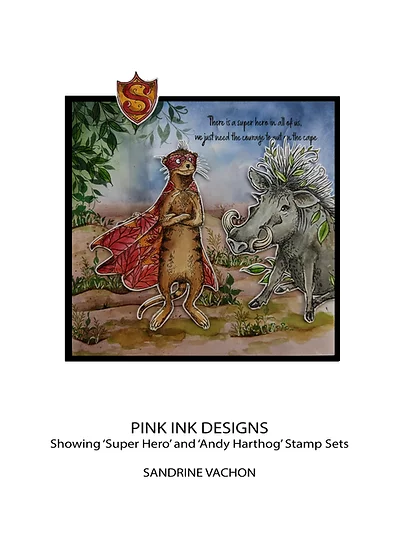 Bild 9 von Pink Ink Designs - Stempel Super Hero - Erdmännchen