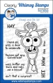 Whimsy Stamps Clear Stamps and Die (Stanze) - Hee Haw 