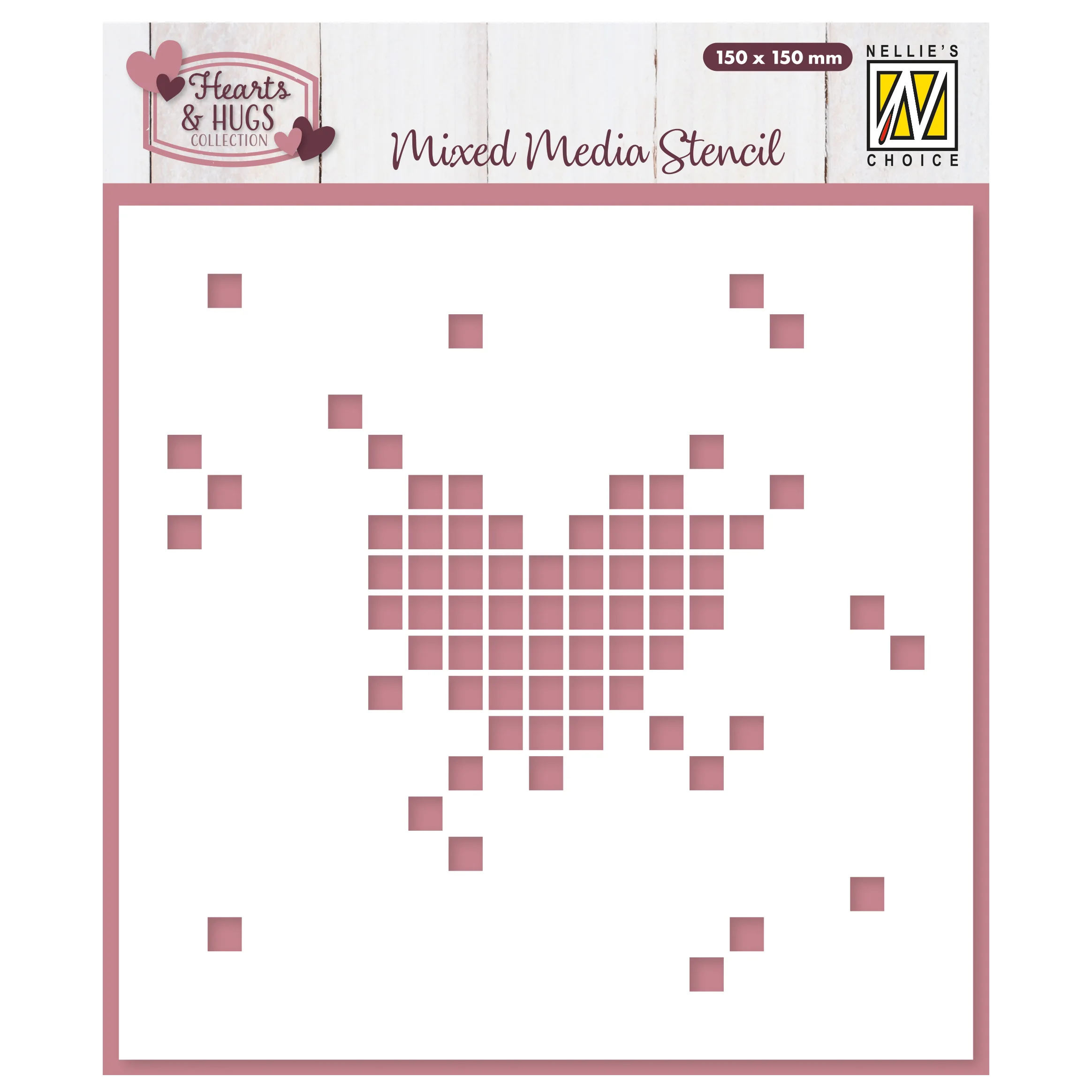 Bild 1 von Nellie's Choice • Stencil Pixel Heart