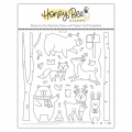 Honey Bee Stamps Clearstamp  - Woodland Winter Animals - Wintertiere