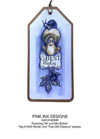 Bild 3 von Pink Ink Designs - Stempel  Mr & Mrs Button - Pilz