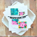 Bild 6 von Waffle Flower Postage Collage Poinsettia Stencil - Briefmarken-Schablone Weihnachtsstern