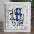 Bild 4 von Creative Expressions Big Bold Words Believe Craft Die & Stamp Set - Stanze & Stempel