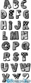 StempelBar Stempelgummi Muster-Alphabet