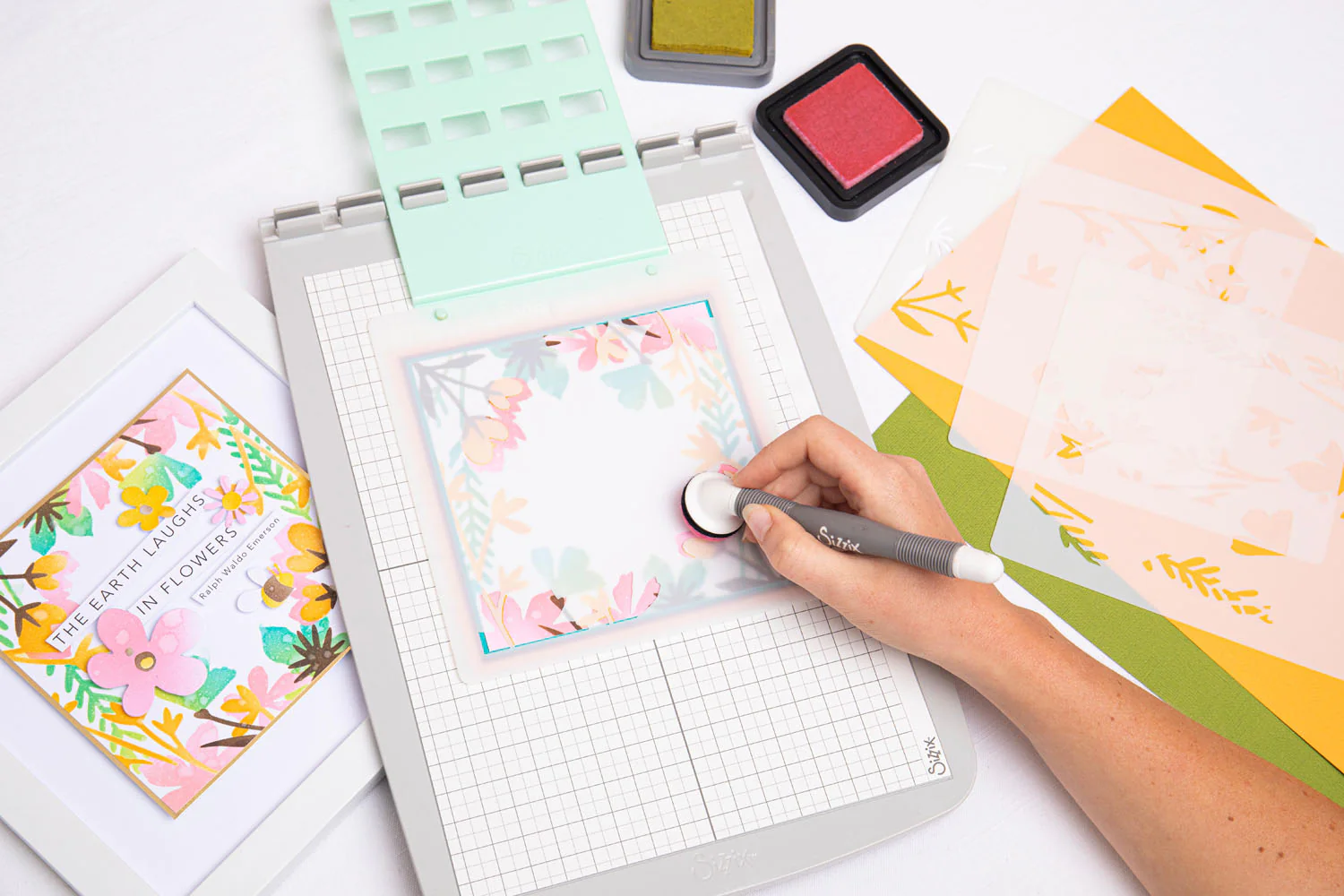 Bild 3 von Sizzix - Layered Stencils - Botanical Border by Jennifer Ogborn