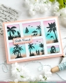 Bild 3 von Waffle Flower Postage Collage Tropical Sunset Stamp Set - Stempel-Set