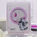 Bild 8 von Whimsy Stamps Clear Stamps - Raccoon Happy Day
