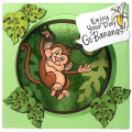 Bild 5 von Stampendous! Monkey Cling Rubber Stamps And Cutting Dies Set - Stempel mit Stanzen Affe