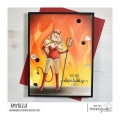Bild 2 von Gummistempel Stamping Bella Cling Stamp  CURVY GIRL DEVIL RUBBER STAMP (INCLUDES MINI CURVY GIRL)