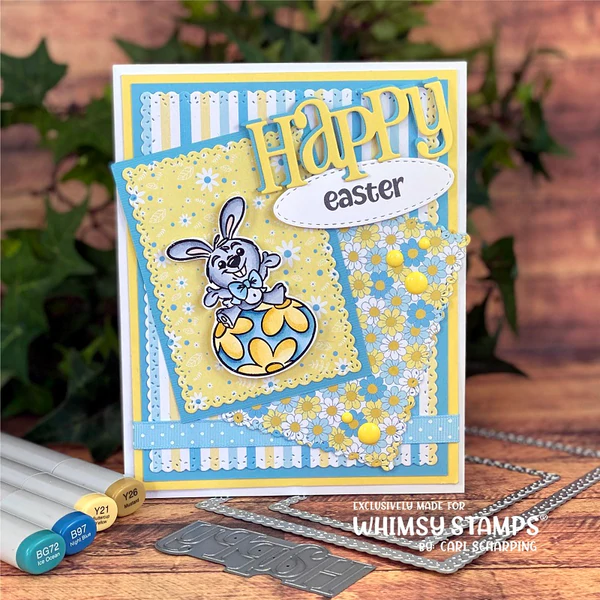 Bild 5 von Whimsy Stamps Clear Stamps - Hoppy Easter Bunny - Ostern Hase