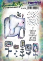 PaperArtsy Gummistempel Zinski Art Set 38