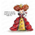 Gummistempel Stamping Bella Cling Stamp ODDBALL QUEEN OF HEARTS RUBBER STAMP