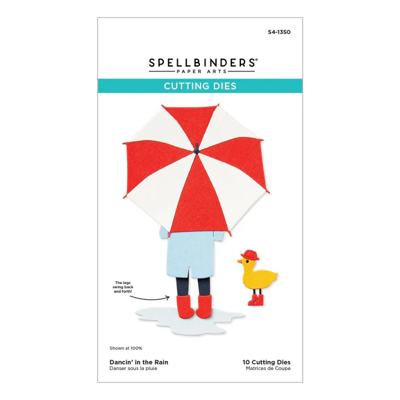 Spellbinders DANCIN' IN THE RAIN ETCHED DIES FROM THE OUT AND ABOUT COLLECTION - Stanz-Set
