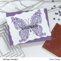 Bild 12 von Whimsy Stamps Rubber Cling Stamp  - Elegant Butterfly - Schmetterling