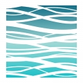 LDRS Creative - Ocean Waves Stencil