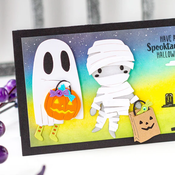 Bild 7 von Spellbinders Dancin' Ghost Etched Dies from the Boo Dance Party Collection - Stanz-Set