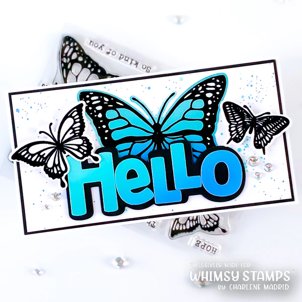 Bild 15 von Whimsy Stamps Die Stanze  -  Hello Word and Shadow