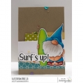 Bild 2 von Gummistempel Stamping Bella Cling Stamp GNOME WITH A SURFBOARD