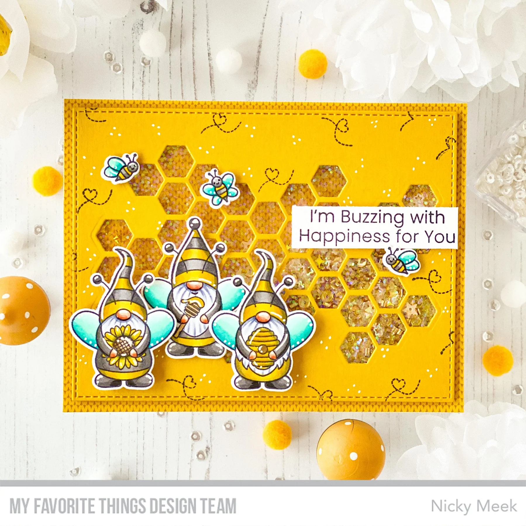 Bild 2 von My Favorite Things - Clear Stamps Buzzing with Happiness - Gnome Biene