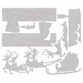 Bild 8 von Sizzix Thinlits Die by Tim Holtz - Stanzschablone - Reindeer Sleigh