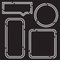 Bild 1 von Creative Expressions Neon Essential Frames Stencil - Rahmen
