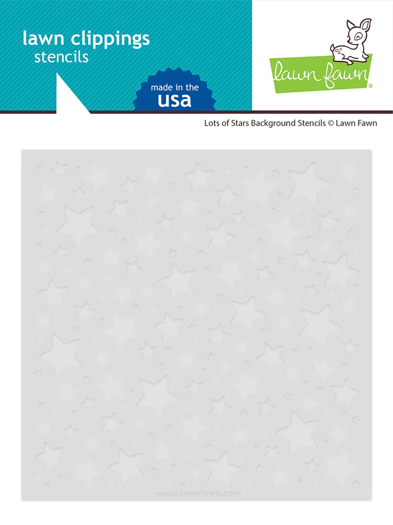 Lawn Fawn Stencil - Lots of Stars Background Stencils