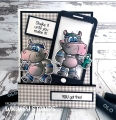 Bild 3 von Whimsy Stamps Clear Stamps  - Hippo Workout