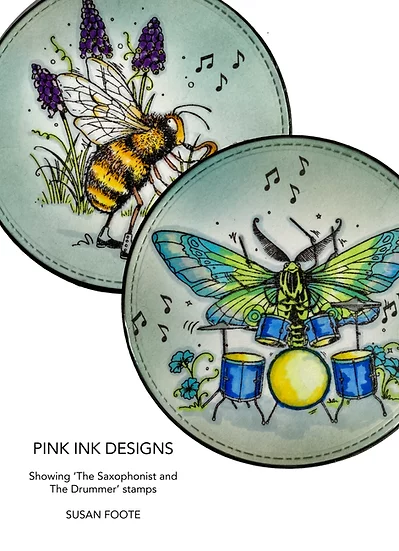 Bild 5 von Pink Ink Designs - Stempel The Drummer - Schlagzeuger