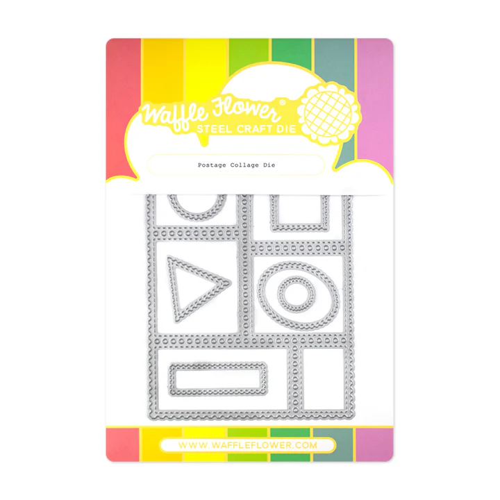 Bild 1 von Waffle Flower Postage Collage Die-Set - Briefmarken-Stanzset