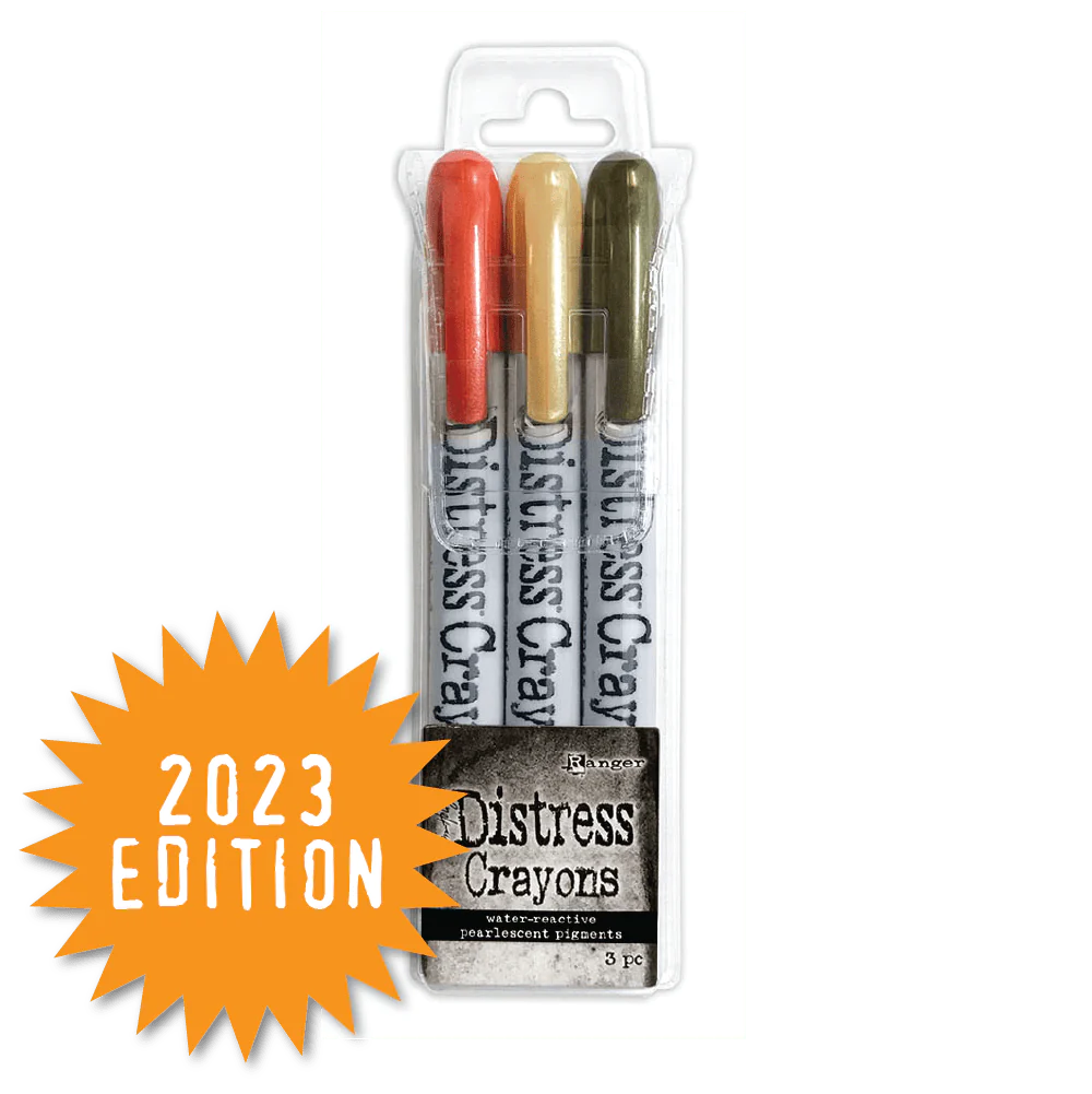 Tim Holtz Distress Halloween Pearlescent Crayon Set #5