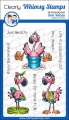 Bild 1 von Whimsy Stamps Clear Stamps  - Flamingo Fun -  Flamingo-Spaß