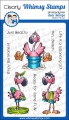 Whimsy Stamps Clear Stamps  - Flamingo Fun -  Flamingo-Spaß