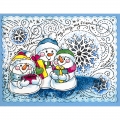 Bild 3 von Stampendous Cling Stamps Slim Snowflake Wishes - Stempelgummi Schneeflocke