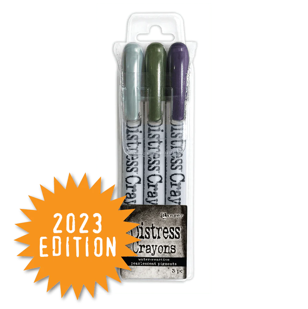 Tim Holtz Distress Halloween Pearlescent Crayon Set #6