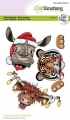 Bild 1 von CraftEmotions Stempel - Clear Stamps A6 - Funny animals 5 Christmas Carla Creaties