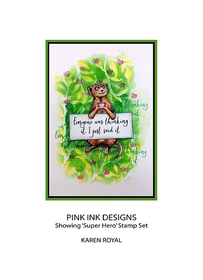 Bild 10 von Pink Ink Designs - Stempel Super Hero - Erdmännchen