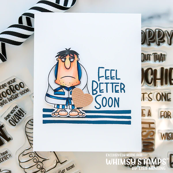 Bild 9 von Whimsy Stamps Clear Stamps  - BooBoo Manflu - Gute Besserung