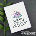 Bild 3 von Whimsy Stamps Clear Stamps - Sentiment Tiles - Happy Birthday