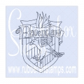 Crackerbox & Suzy Stamps Cling - Gummistempel Crest of Ravenclaw Variations