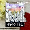 Bild 19 von Whimsy Stamps Rubber Cling Stamp  - City Street Background Gummistempel  Straße