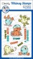 Bild 1 von Whimsy Stamps Clear Stamps - Roar, Stomp, and Chomp - Dinosaurier
