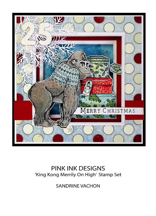Bild 2 von Pink Ink Designs - Stempel King Kong Merrily On High - Gorilla 