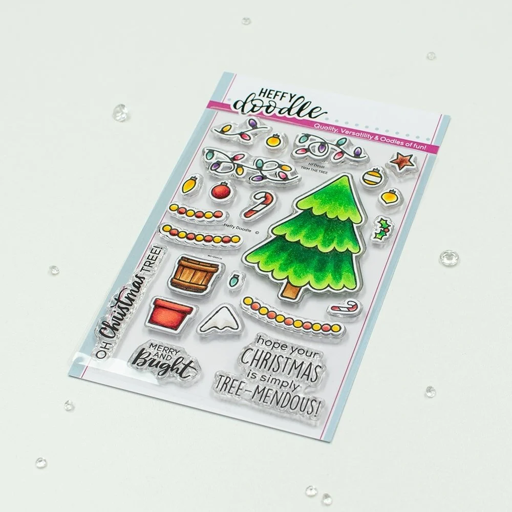 Bild 1 von Heffy Doodle Clear Stamps Set - Trim The Tree - Stempel Weihnachtsbaum