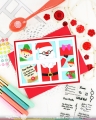 Bild 7 von Waffle Flower Postage Collage Dear Santa  Stencil - Schablone Weihnachtsmann