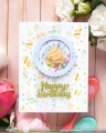 Bild 2 von Waffle Flower Postage Cupcake Die and Stencil - Cupcake Stanze und Schablone