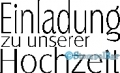 StempelBar Stempelgummi Einladung zu unserer Hochzeit