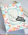 Bild 7 von Waffle Flower Seashell Frame Coloring  Stencil - Schablone Muschel