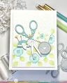 Bild 3 von Waffle Flower Postage Collage Circle Sentiments Stamp Set - Stempel-Set
