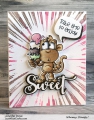Bild 2 von Whimsy Stamps Clear Stamps  - Monkey Sundae -  Affen Eisbecher