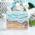 Bild 5 von Whimsy Stamps Rubber Cling Stamp - Seashells and Sunshine Rubber Gummistempel 